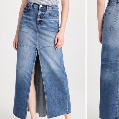 NEW! Reformation Tazz Maxi Denim Skirt, SIZE 23 US 0779