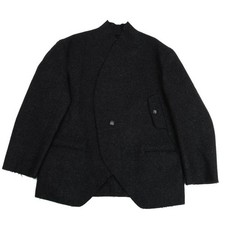 Yohji Yamamoto POUR HOMME Melton No Collar Jacket Size M-L K-160472