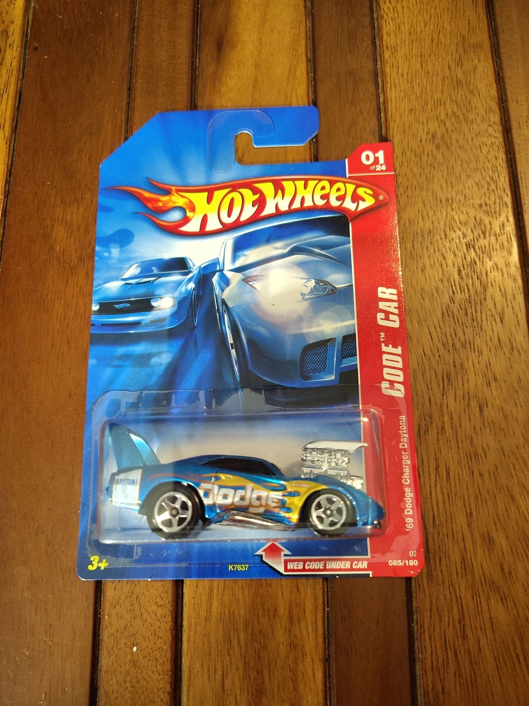 2007 HOT WHEELS CODE CAR  DODGE CHARGER DAYTONA 