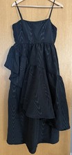 Kate Spade x Target Black Textured Tiered Midi Dress Small NWTs minimalist