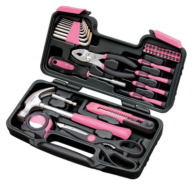39-Piece Tool Set Basic DIY Household Repairs Claw Hammer Precision Screwdrivers