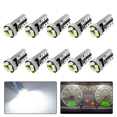 Modern T5 Dashboard Bulb 10x 3 LED 360 degree Lighting ABS Shell Material - Picture 18 of 21