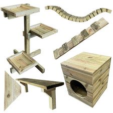 shelves for catioes inside and outside 1m long solid  thick with brackets x 5!1!