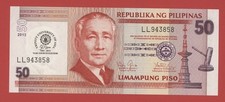PHILIPPINES  50  PISO  2013  COMMEMORATIVE  TRINITY UNIVERSITY  PICK # 216  UNC.