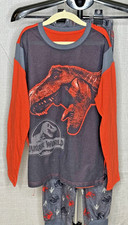 Jurassic World - Boys Long Sleeve Pajama Pants Set - Size 10 / 12