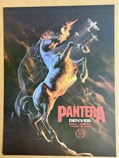 PANTERA POSTER DENVER COLORADO 8/23/2023 BLUCIFER AARON LEA BALL ARENA