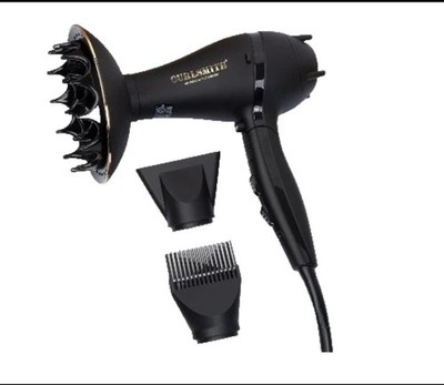 Curlsmith Defrizzion Travel Hair Dryer with Diffuser, Ceramic