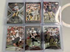 Lot of 6 Drew Brees Upper Deck Topps Chrome Bowman Saints SP