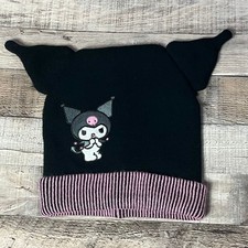 Kuromi Beanie Adult One Size Black Sanrio Hot...