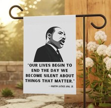 Inspirational Quote of Martin Luther King Jr Quote Garden Flag