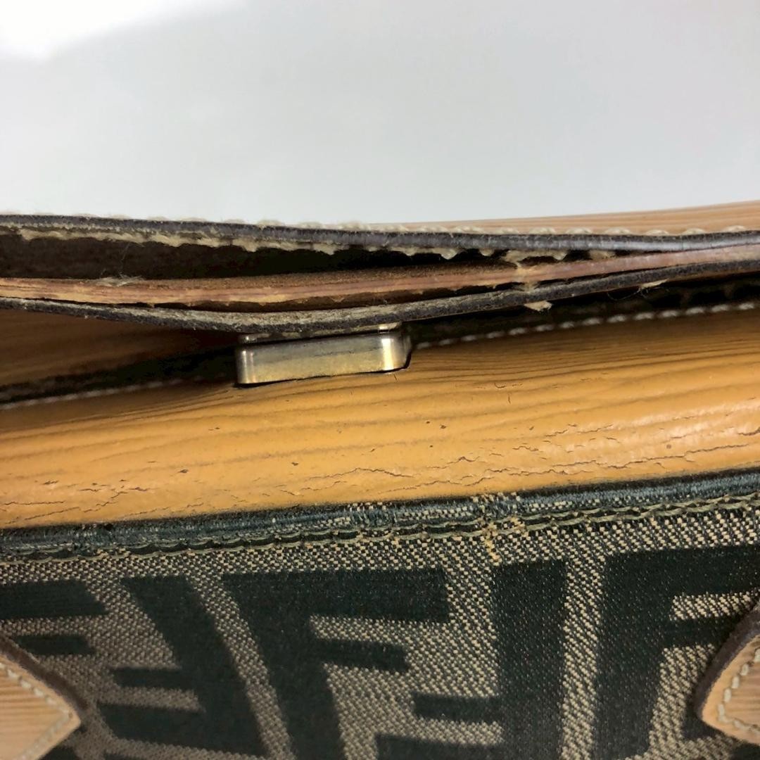 FENDI Brown Zucca pattern handbag for women brand name DDP USA Shipping 2403 thumbnail 9