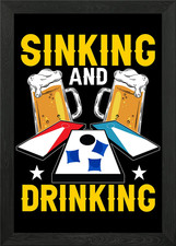 Cornhole Corn Hole Framed Wall Art Poster Canvas Print Picture