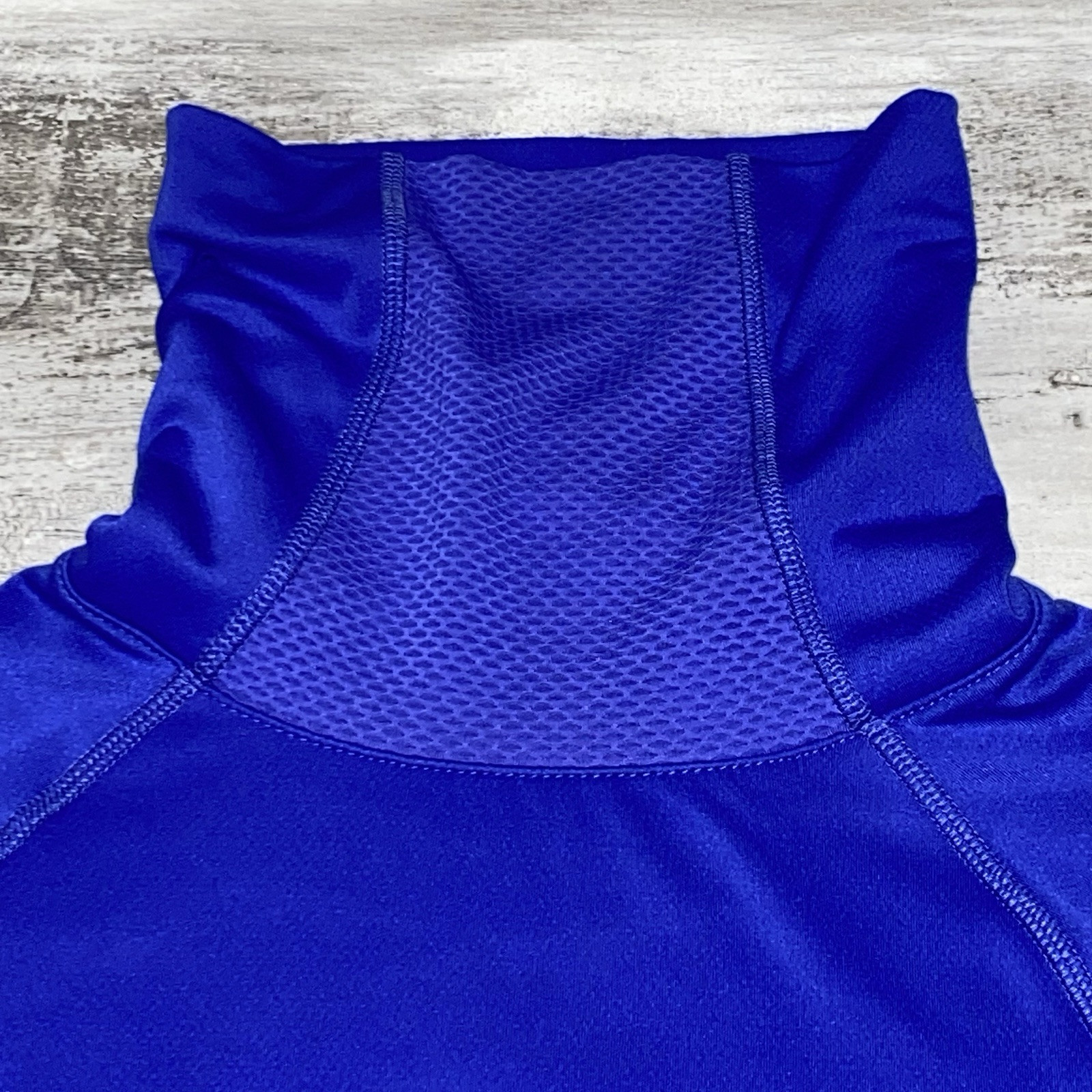 Layer8 Shirt Performance Turtle Neck Blue Purple … - image 9