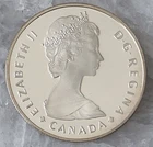 1985 Canada Silver Dollar Proof .500 Fine ASW 0.375 Oz National Parks Moose Coin