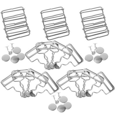 12 Sets Schnalle Metall Hosenträgerschnallen Ersatzschnalle Metallschnalle