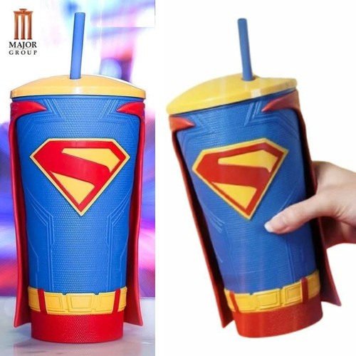 Superman Gripper Cup 32oz with Cape | 2025 DC Movie Theater Exclusive from Major - Picture 6 of 20