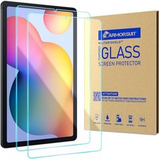2 Pack Samsung Galaxy Tab S6 Lite 10.4 Inch Screen Protector Tempered Glass 9H
