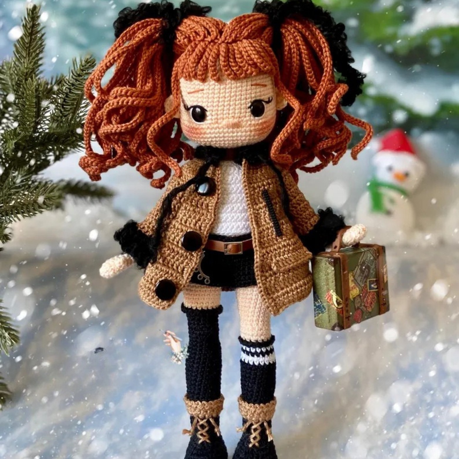 Gemma Crochet Doll, Handmade Crochet Amigurumi Doll Gift, Am