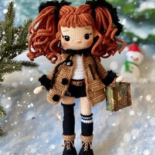 Gemma Crochet Doll, Handmade Crochet Amigurumi Doll Gift, Amigurumi Doll