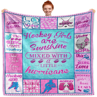 Wotail Hockey Gifts Hockey Blanket Hockey Gifts Ideas Ice Hockey Gifts Field