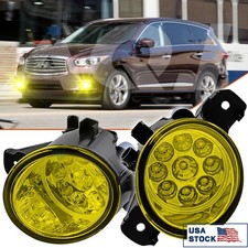 Clear Fog lights For INFINITI JX35 2013 Bumper Driving Lamps Replacement Pair