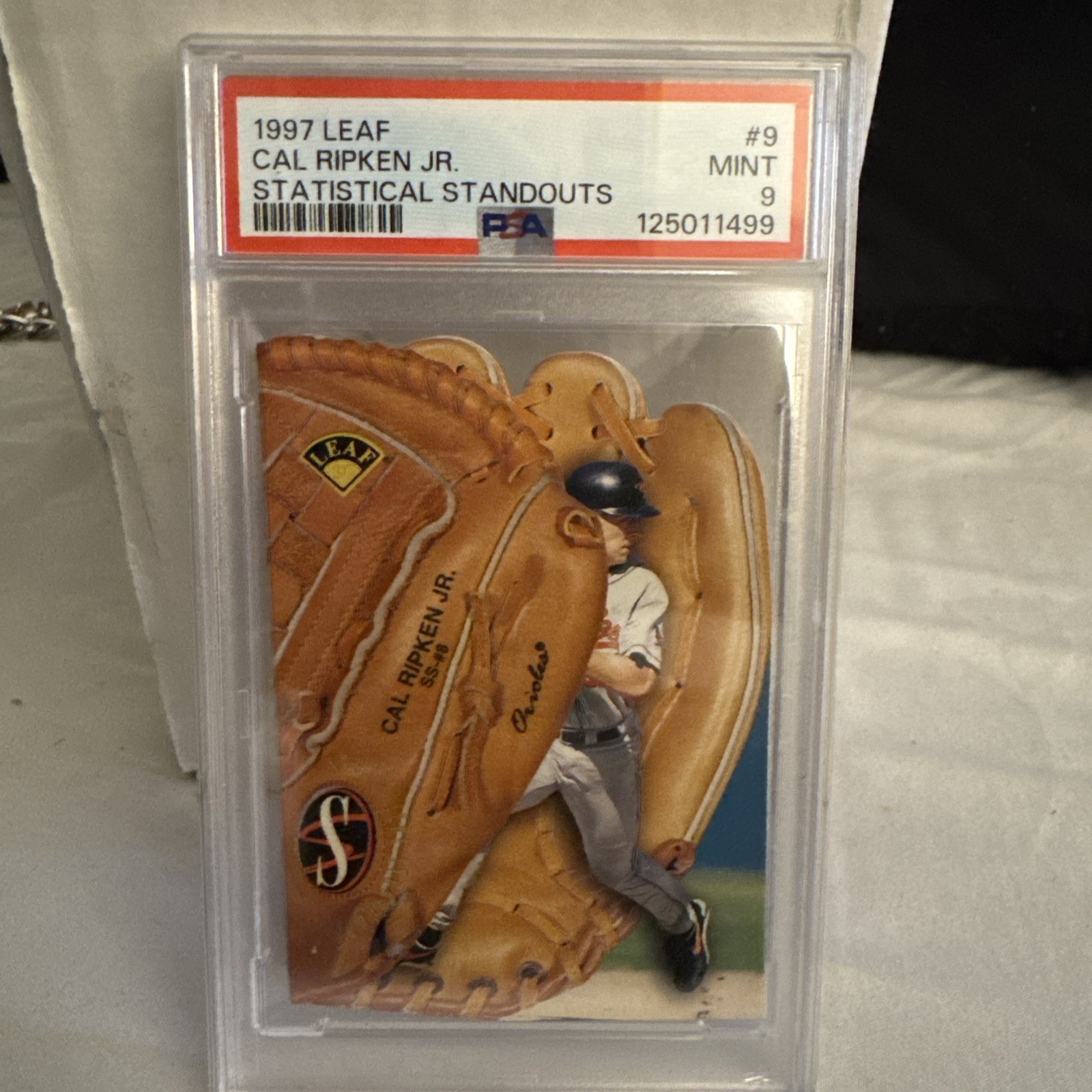 1997 Leaf Cal Ripken Jr Statistical Standouts #9 PSA 9 Mint D1