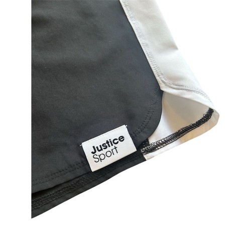 Justice Girls' Black Sweat Shorts Size L Activewear Summer - Picture 2 of 6