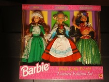1994Dolls of the World Gift Set 3 Barbie Dolls Limited Edition 1994 Mattel 13939