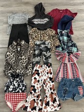 Girls Size 7/8 Clothing Lot, 13 Items, Justice, Pony Tails, Avia, Cuddly Sherpa