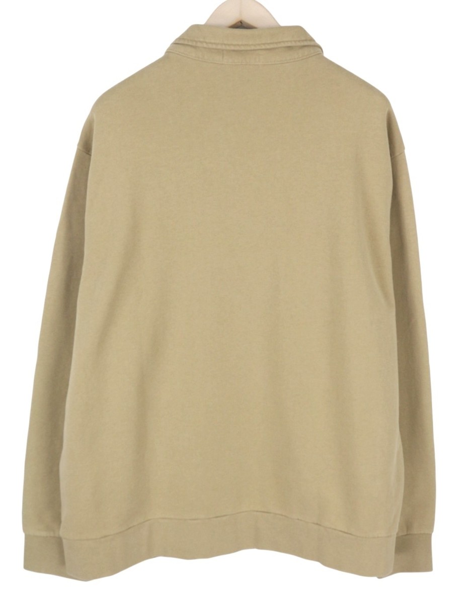 RALPH LAUREN Classics Khaki Men Sweatshirt 2XL Polo Half Zip Knit