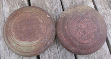 1940s Vintage International Truck Hub Cap Pair Kb5 Rat Rod Wall Art Ihc 1940s Vintage International Truck Hub Cap Pair Kb5 Rat Rod Wall Art Ihc