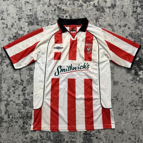 Vintage Umbro Derry City FC Jersey Smithwicks 2003/04 Size Large
