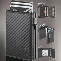 Leder GeldböRse Herren Mit MüNzfach & Rfid Schutz | Slim Wallet