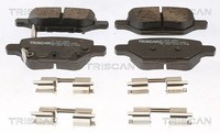 Triscan Bremsbelagsatz, Scheibenbremse Hinterachse U.A. FüR Chevrolet, Opel