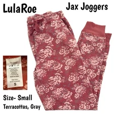 LulaRoe Jax Joggers EUC Terracotta GraySIZE Small