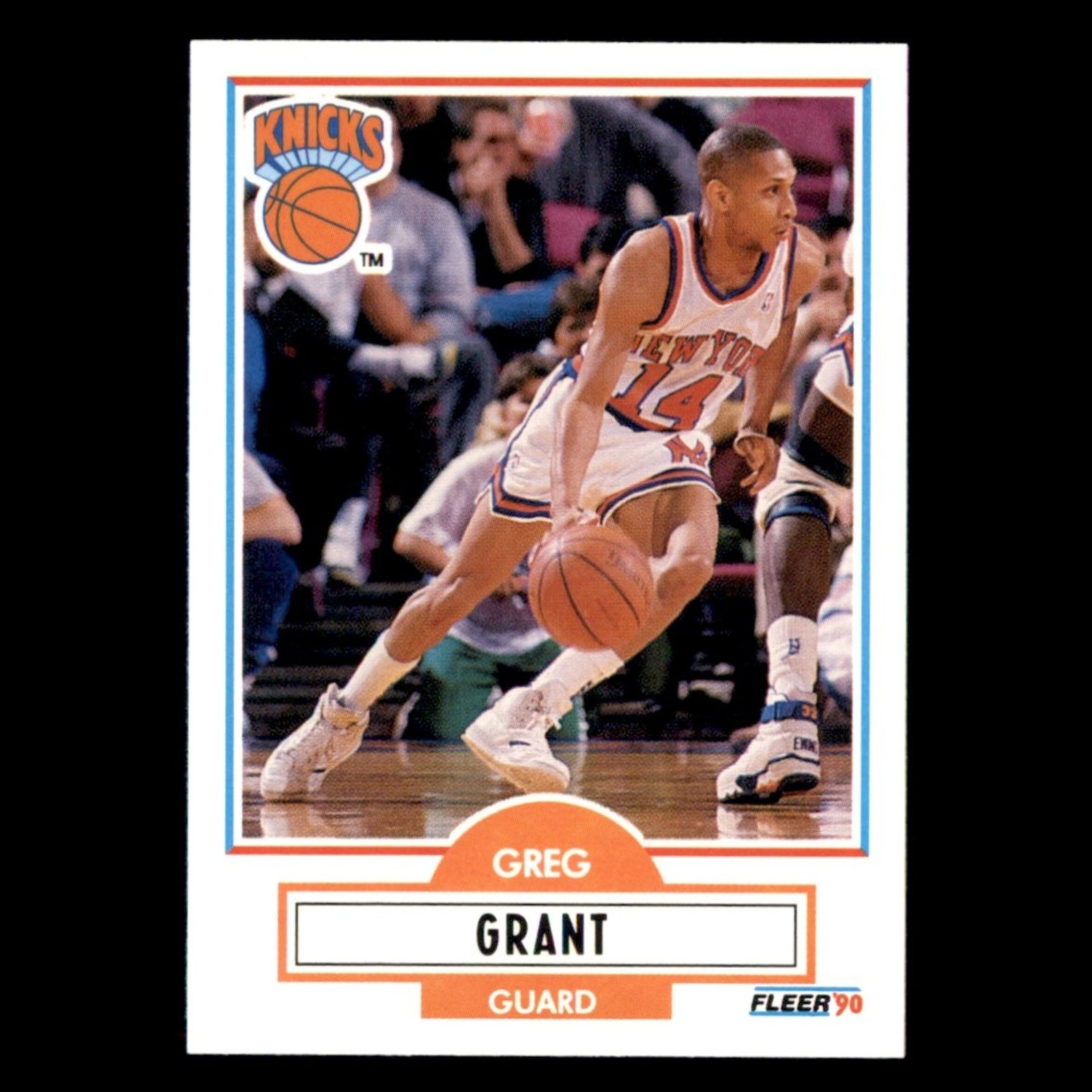 Greg Grant Rookie #U-63 1990-91 Fleer Update New York Knicks Basketball Card NBA