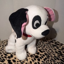 Disney 101 Dalmatians Stuffed Toy Puppy Dog 10" Plush Red Collar Dalmation