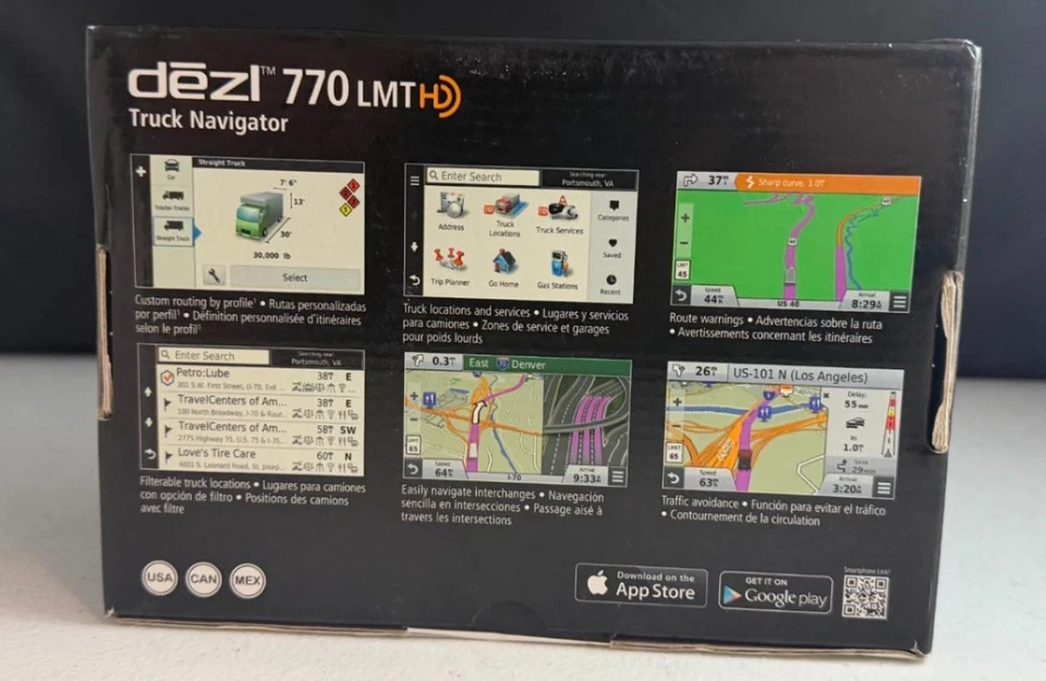 Garmin Dezl 770LM Trucker GPS Navigator Bluetooth 7" Color Touchscreen Maps HD - Image 2 of 4