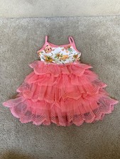 MATILDA JANE Tutu Dress Magical Twirling Tulle Floral Ruffle Size 4
