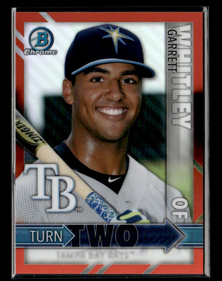 Garrett Whitley Willy Adames 2016 Bowman Chrome Turn Two Orange Refractor 21/25