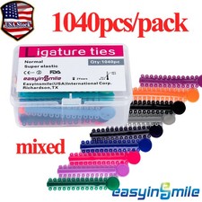 1040x Orthodontic Ligature Tie Elastic Rubber Band Ligas Ortodoncia Dental Brace
