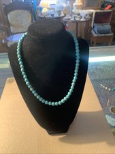 Turquoise Beaded Stone Short Necklace