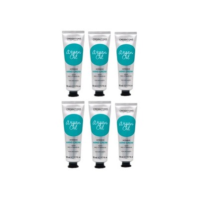 6 x 50 ml Creightons Feuchtigkeitsspendende Handcreme Arganöl Pro Vitamin B5 Hergestellt in UK