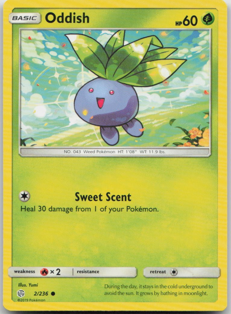 Oddish 2/236 Cosmic Eclipse Common Pokemon MP