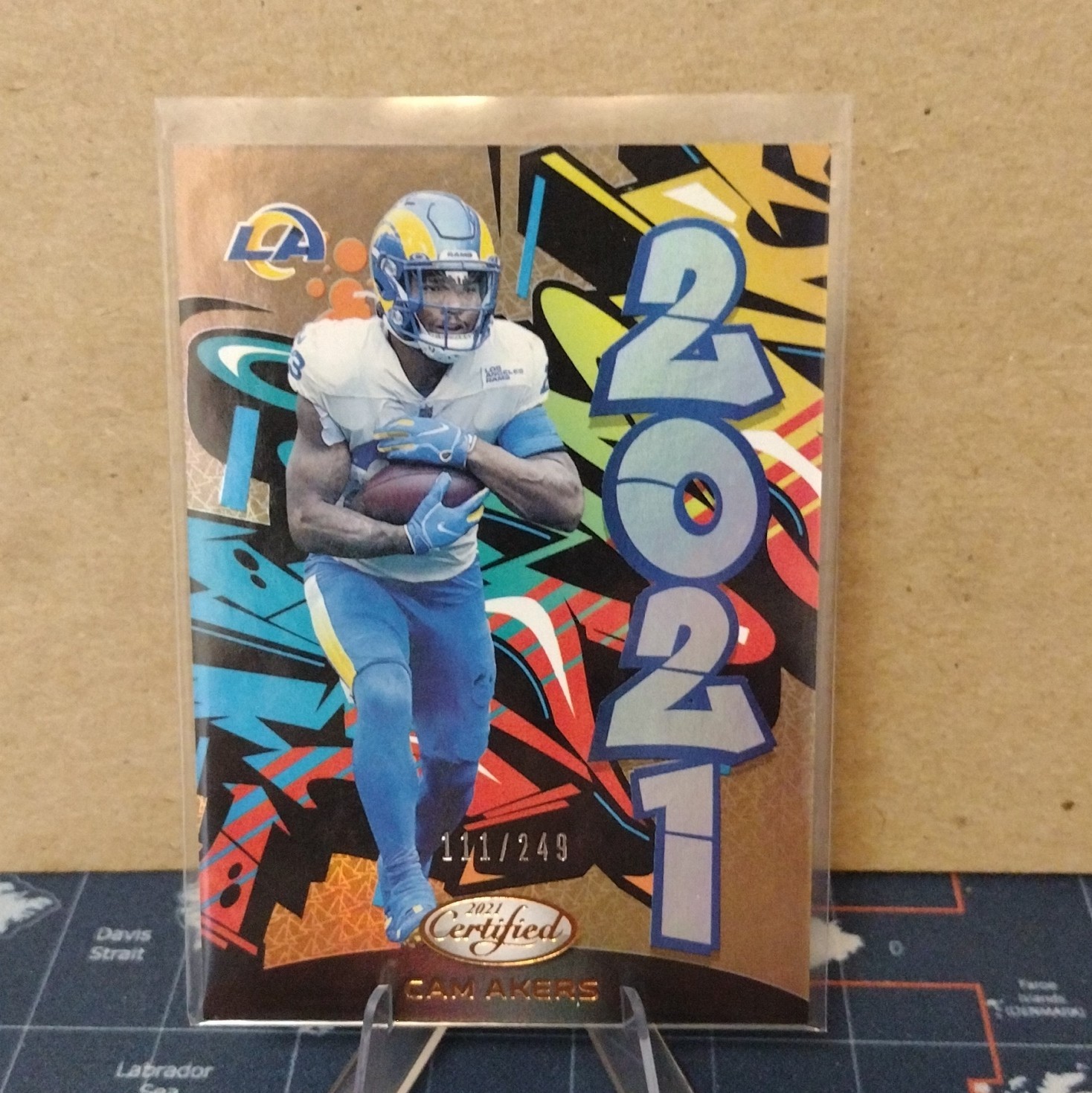 Panini 2021 Certified Cam Akers Mirror Bronze /249 #2021-6 Los Angeles Rams