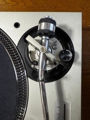 Technics SL-1200 MK5 Silver Direct Drive DJ Turntables Vintage