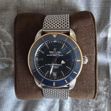 Breitling Superocean Heritage 42mm Blue Dial stainless steel and rose gold