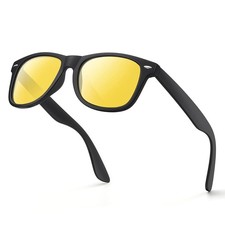 Night Driving Glasses Anti Glare Polarized Night Vision Yellow Tint Night Dri...