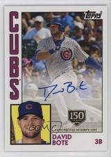 2019 Topps 1984 Baseball 150th Anniversary 116/150 David Bote #84A-DBO Auto tx8