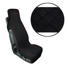 Sitzbezug LKW Sitzauflage Schonbezug Schwarz Mikrofaser 1 Stück MONICA